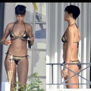 Black and Gold, Sexy, High Quality Bikini Set